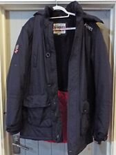Quba Sails Parka Jacket Navy Blue Mens L - Large - Needs Zip Pull