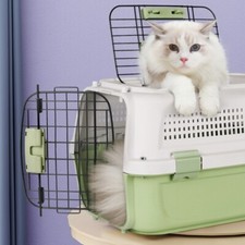 Grey large pet - carrier, cat