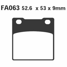 Pair Brake Pads EBC FA063 for