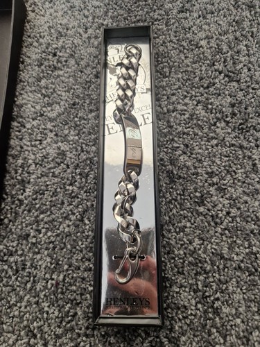 Henleys engraved silver tone - henleys,