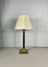 Antique Brass Corinthian Lamp And Shade