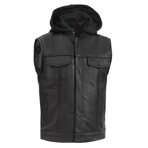 Men black leather - men's, motorcycle
