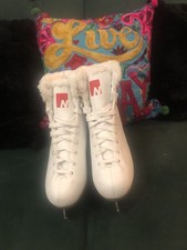 Ice Skates Ladies Nevica UK 6 EU39 White Leather With Lining 