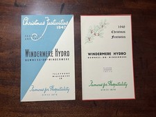 Windermere Hydro Christmas Programmes 1947 & 1948 – Bowness-on-Windermere