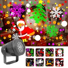 16Pattern Christmas Projector Lights Snowflake Party Decor Laser Projection Lamp
