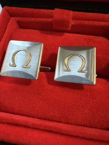 Genuine omega square - square, cufflinks