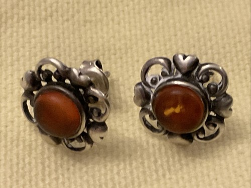 Vintage silver amber - vintage,