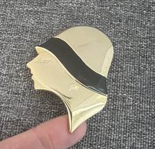 Vintage Gold Tone Black