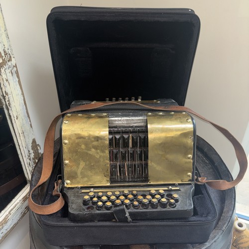 Vintage button accordion - button,