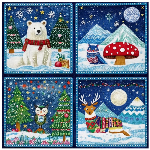 Printed cross stitch kit ct - printed,