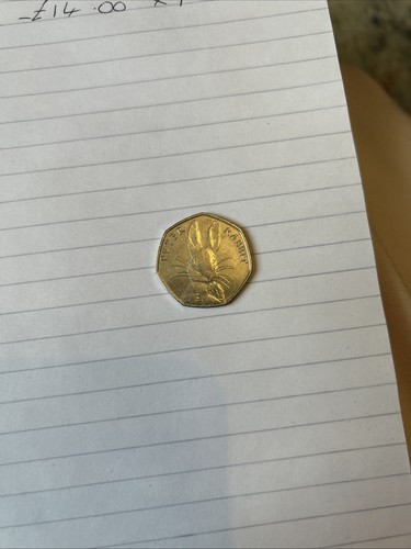 Peter rabbit 50p - peter, coin