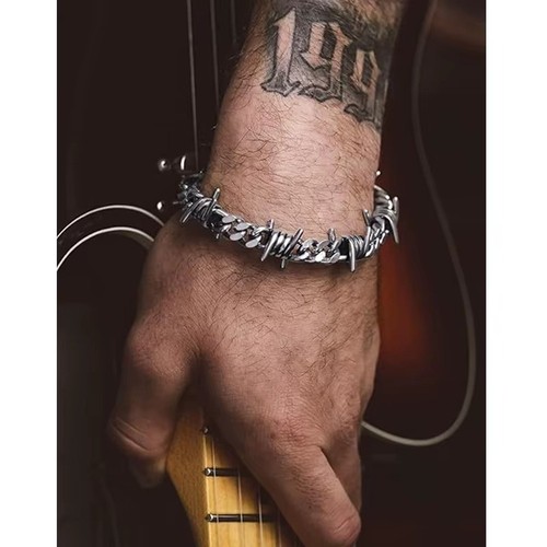 Barbed wire cuban link chain - ,