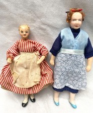 Two Vintage 1940’s  British Character Dolls for a Dolls House