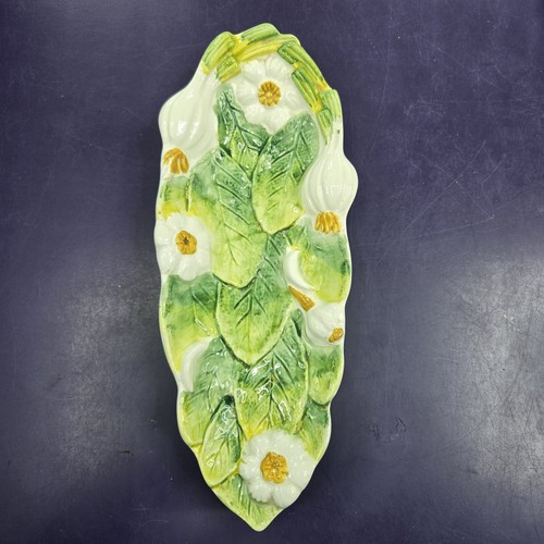 Italian majolica leaf - italian,