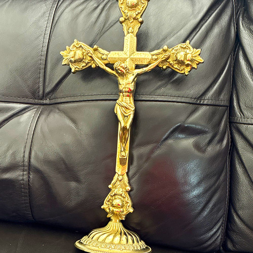 Gold tone standing christian - gold-tone,