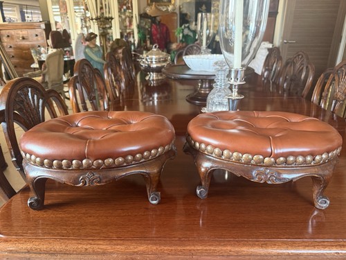 Pair early victorian foot - early,