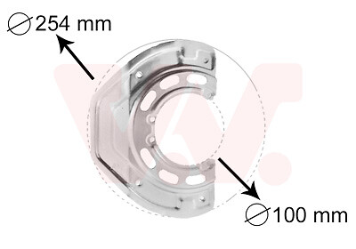 Splash panel brake - splash, for