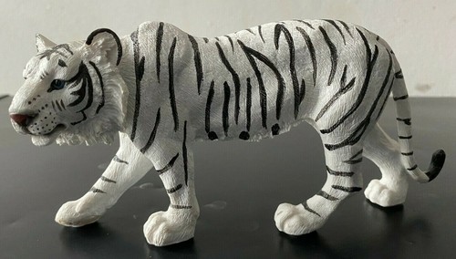 New tiger figurine white - new,
