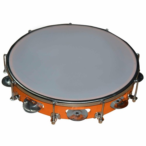 Tambourine with head - tambourine, aluminium