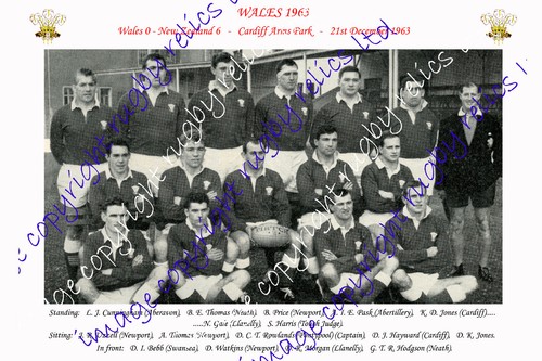 Wales 1963 rugby team - rugby,