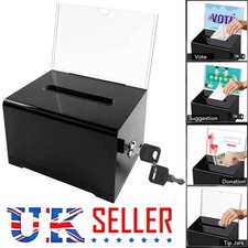 Acrylic Donation Box with Lock