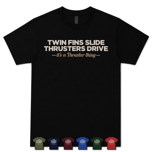 Twin fins slide thrusters - twin,