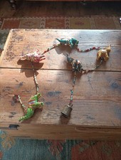 vintage Bohemian Wall Hanging Elephant and Beads Home Decor Boho Chic Chic