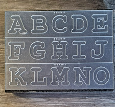 alphabet inlay router template/stencil, 3mm acrylic 2 pack9woodworking)