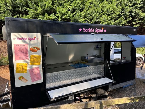 Street food trailer catering - street,
