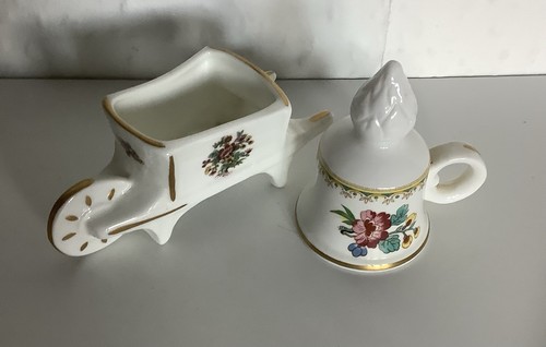 Two pieces coalport bone china - two,