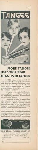 1931 tangee lipstick not year - 1931,