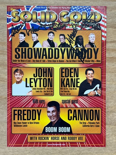 Signed tour flyer - signed,