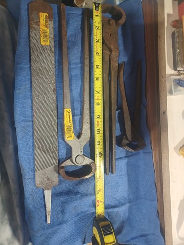 Vtg farrier tool lot - vtg,