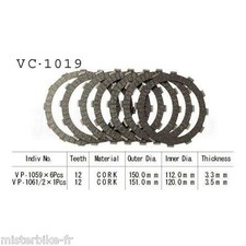 Kit / set 7 clutch discs trim