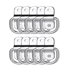D-Ring Tie Down Load Stainless Steel Anchor Point Trailer Lashing Hook  (10pcs)