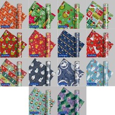 Christmas Wrapping Paper Kids Gift Wrap 2m & 4m Roll Wrap BRANDED WRAPPING PAPER