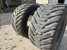BKT TRAILER / TANKER TYRES SIZE 550 / 60 R22.5 TRACTOR FLOTATION WHEELS PAIR TRE