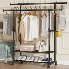 Heavy Duty Double Clothes Rail