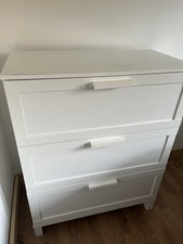 Ikea White Three-Drawer Chest