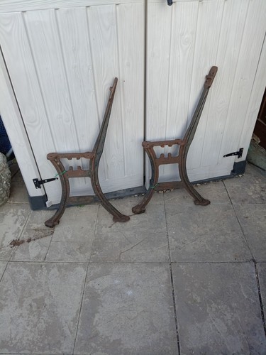 Vintage bench ends reclaimed - vintage,