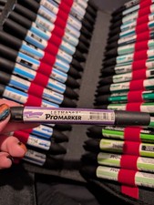 148 Letraset Pro Markers Plus Case. Various Colours. See Description