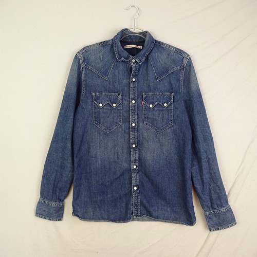 Levis denim shirt mens small - denim,