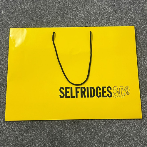 Selfridges yellow paper - selfridges,