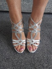 Quiz Ladies Silver Stiletto