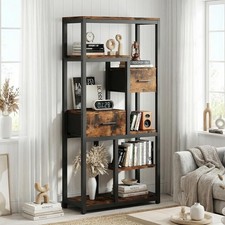 Rustic Brown 6 Tier Bookcase