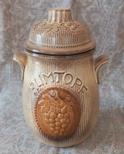 Vintage rumtopf ceramic jar - rumtopf,