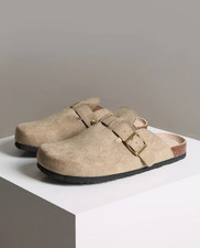 Suede Clogs Sandals Unisex