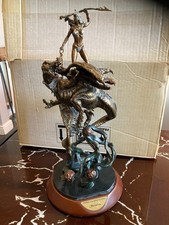 boris maiden of the serpents spear bronze franklin mint 14 inch high 2.7 kilo