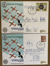2 RAF Covers - ASAS DE PORTUGAL - Aerobatic Team - 1 Multi Signed & 1 Individual