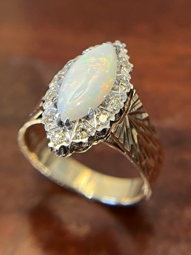 Vintage 9ct gold opal - 9ct, &